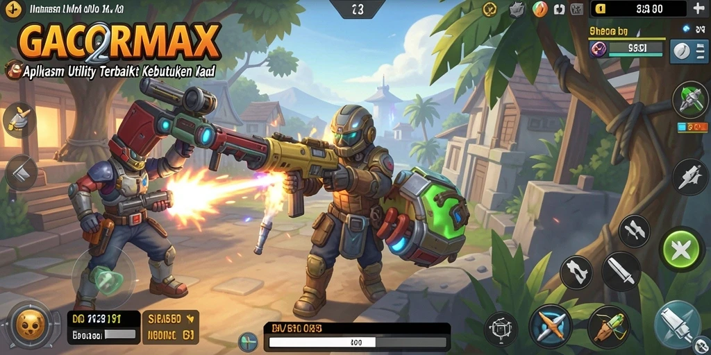 Tampilan dari aplikasi GACORMAX menampilkan antarmuka yang bersih dan fungsional.