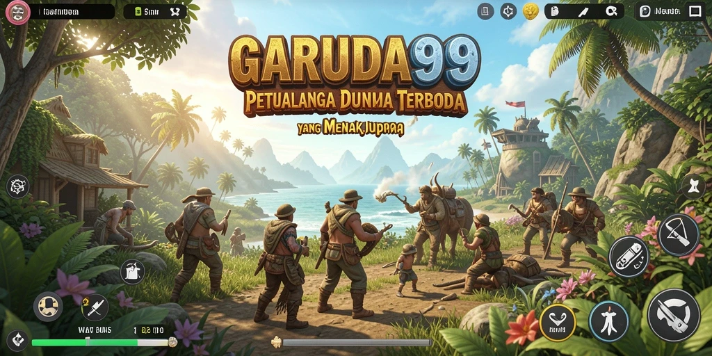 Tampilan gameplay <strong>GARUDA999</strong> yang menakjubkan di dunia terbuka.