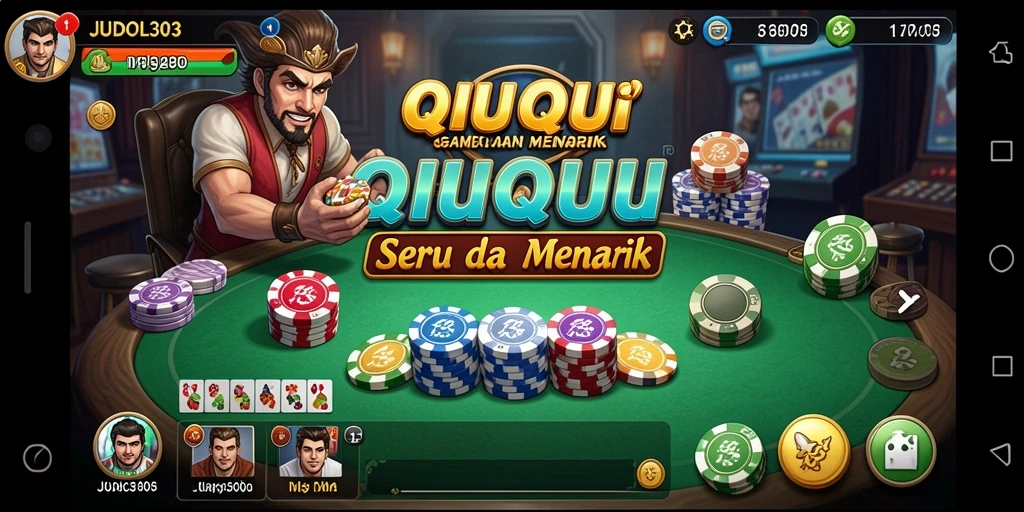 Tampilan gameplay seru dalam JUDOL303 QiuQiu.
