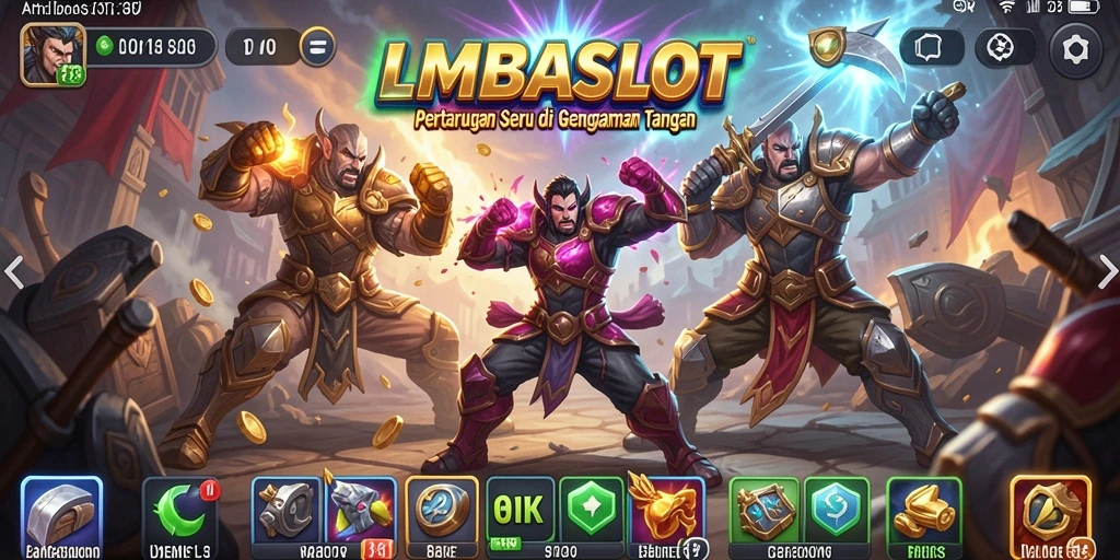Tangkapan layar LMBASLOT menunjukkan aksi pertarungan yang mendebarkan.