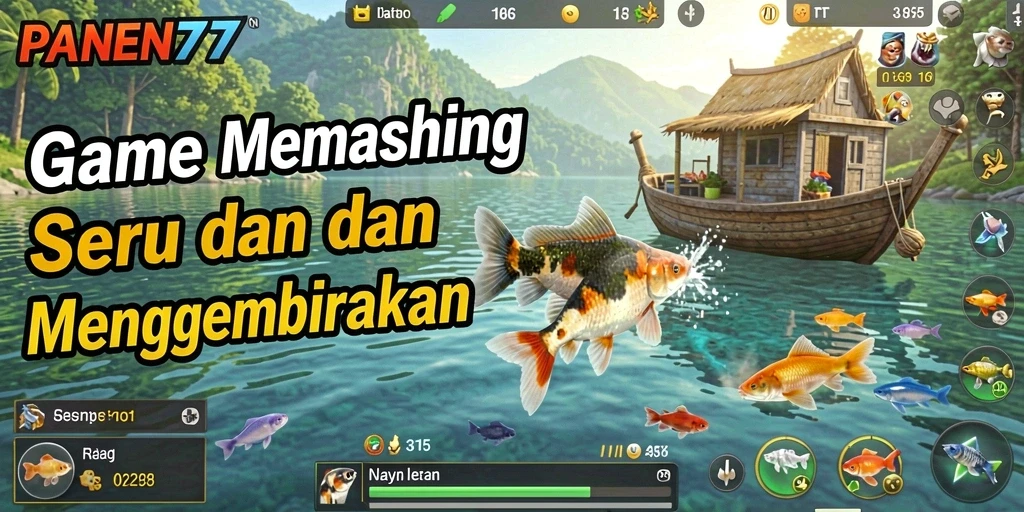 Tampilan gameplay seru dalam game memancing PANEN77.