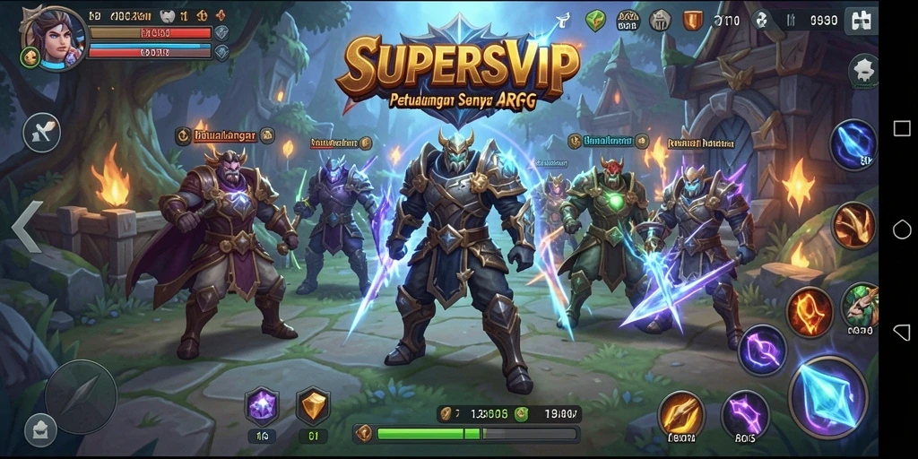Gameplay seru dan menantang dalam SUPERSVIP.